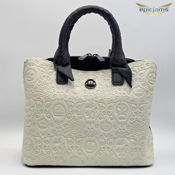 Loungefly Disney The Nightmare Before Christmas Paisley Embossed Handbag Purse - Picture 1 of 8